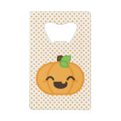 Kawaii Jack O Lantern Pumpkin Bottle Opener Kredietkaart Flessenopener (Voorkant)