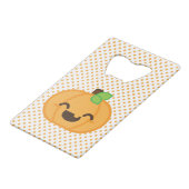 Kawaii Jack O Lantern Pumpkin Bottle Opener Kredietkaart Flessenopener (Voorkant Gekanteld)
