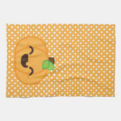 Kawaii Jack O Lantern Pumpkin Kitchen Towel Theedoek (Horizontaal)
