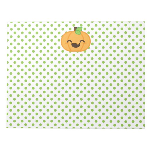 Kawaii Jack O Lantern Pumpkin-laptop Notitieblok (Voorkant)