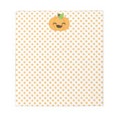 Kawaii Jack O Lantern Pumpkin-laptop Notitieblok (Voorkant)