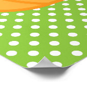 Kawaii Jack O Lantern Pumpkin Poster Print (Hoek)