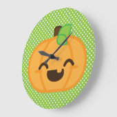 Kawaii Jack O Lantern Pumpkin Wall Clock Grote Klok (Hoek)