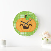 Kawaii Jack O Lantern Pumpkin Wall Clock Grote Klok (Huis)