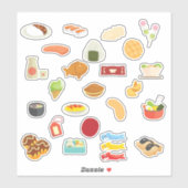 Kawaii Japanese Food Sticker Sheet (Vel)