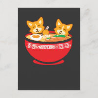 Kawaii Japans Anime Corgi Dog Funny Ramen Gift