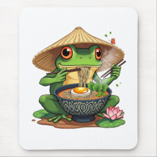 Kawaii Japanse esthetische kikker noedels Muismat