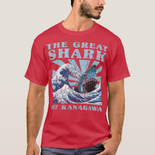 Kawaii Japanse Great Wave Great Shark Cute Japan T-shirt