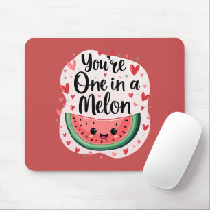 Kawaii "Jij bent één in een Melon" Schattige Water Muismat