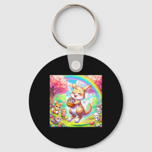 Kawaii Kangaroo Easter Schattig Paaskangoeroe Sleutelhanger