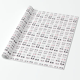 kawaii kaomoji cadeaupapier