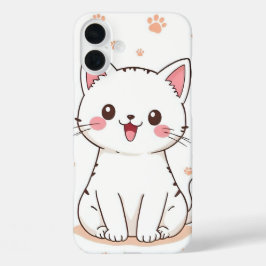 Kawaii Kat iPhone 16 Plus Hoesje