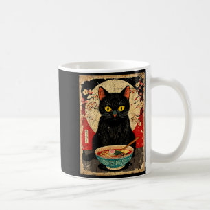 Kawaii kat eet Ramen Noedels Grappig Anime Geschen Koffiemok