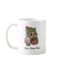 Kawaii Kat Kerst Koffiemok