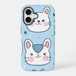 Kawaii Kat Love Anime Telefoonhoesje iPhone 16 Hoesje