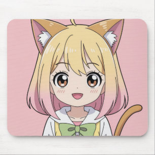 Kawaii Kat Meisje Anime Muismat