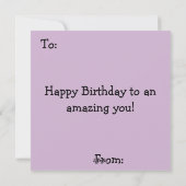 Kawaii Kat met cupcake Kaart (Achterkant)