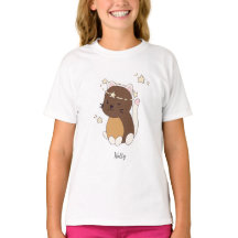 Kawaii Kat met sternaam T-Shirt