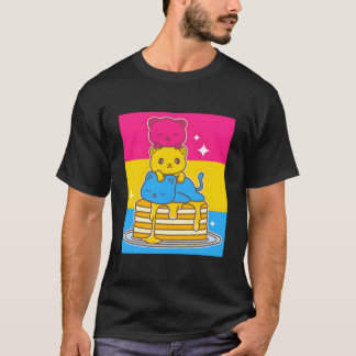 Kawaii Katten Pan Uality Pride Vlag Lgbtq T-shirt