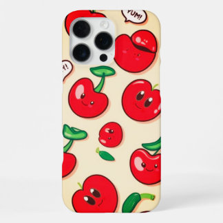 Kawaii Kersenfeestje iPhone 16 Pro Max Hoesje