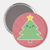 Kawaii kerstboom Magnet Magneet (Voorkant / Achterkant)