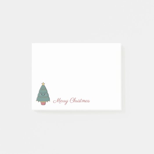 Kawaii kerstboom post-it® notes (Voorkant)