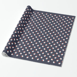 Kawaii kerstkatje cadeaupapier