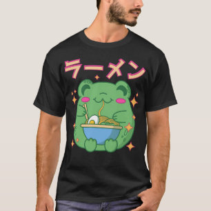 Kawaii Kikker Eet Ramen Japans Eten T-shirt