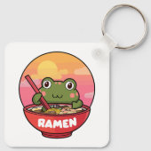 Kawaii kikker eet ramen sleutelhanger (Achterkant)