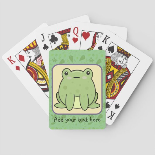 Kawaii Kikker Pokerkaarten (Achterkant)