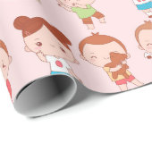 Kawaii Kinder Cadeaupapier (Rol Hoek)