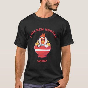 Kawaii Kip Pho Soepkommen Japanse Ra Noedels T-shirt