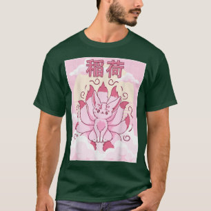 Kawaii Kitsune Inari voor Japanse esthetische Nine T-shirt