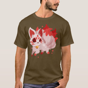 Kawaii Kitsune Nine tails Japans voor Funny Anime T-shirt