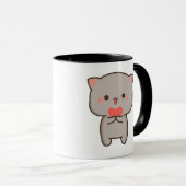 Kawaii Kitten Mug - Coupe de café mignonne et conf (Devant droit)