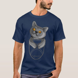 Kawaii Kitten Shorthair leidt tot het slachten van T-shirt