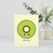 Kawaii Kiwi Briefkaart (Staand voorkant)
