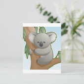 Kawaii Koala Briefkaart (Staand voorkant)