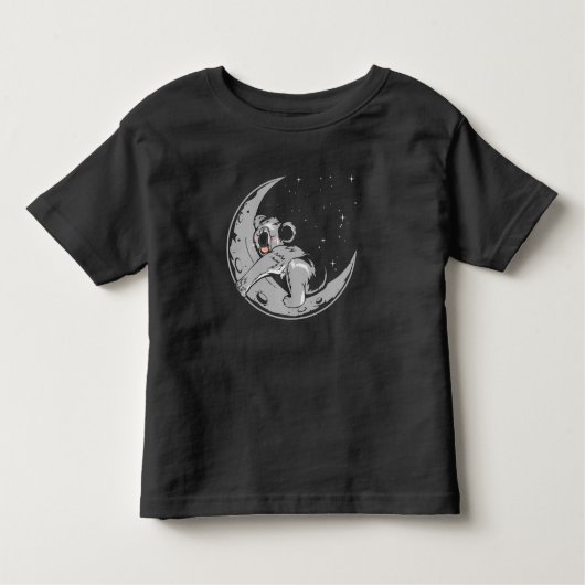 Kawaii Koala Cute Sleeping Animal Moon Kinder Shirts (Voorkant)