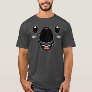 Kawaii Koala Face Beer Eyes Nose Costume Aussie Ma T-shirt