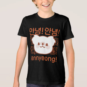 Kawaii Koala Groet KDrama zin Tri-Blend Shirt
