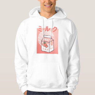 Kawaii Koe Retro Japanse peach Milk Hoodie