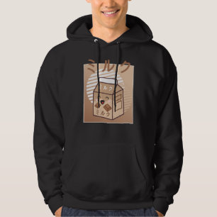 Kawaii Kow Retro Japanse chocolade Melkkoeien Hoodie
