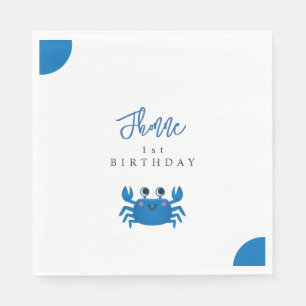 Kawaii Krab Strand Verjaardagsfeest Servetten