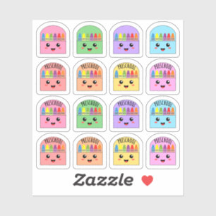 Kawaii Krijtjes Peuterspeelzaal Kinderdagverblijf Sticker
