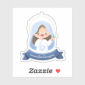 Kawaii Lachende Maagd Maria Sticker (Vel)