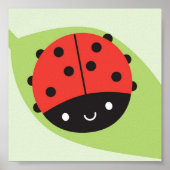 Kawaii Ladybug Poster (Voorkant)