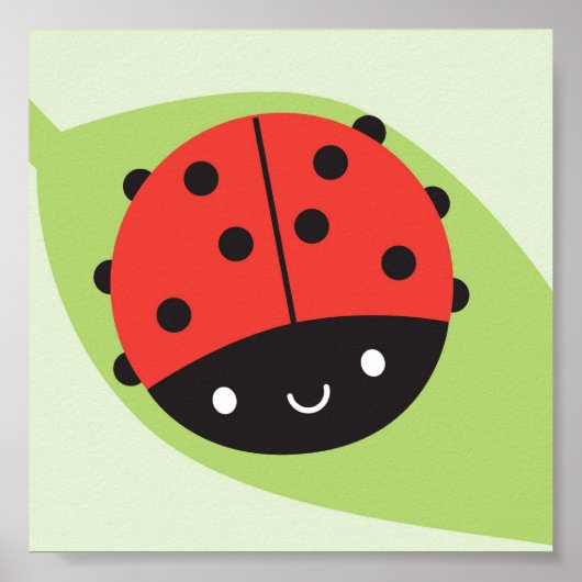 Kawaii Ladybug Poster (Voorkant)