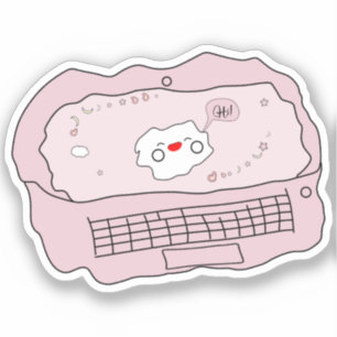 Kawaii laptop vinyl sticker