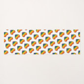 Kawaii LGBTQ+ Pride Heart Yogamat (Achterkant (horizontaal))